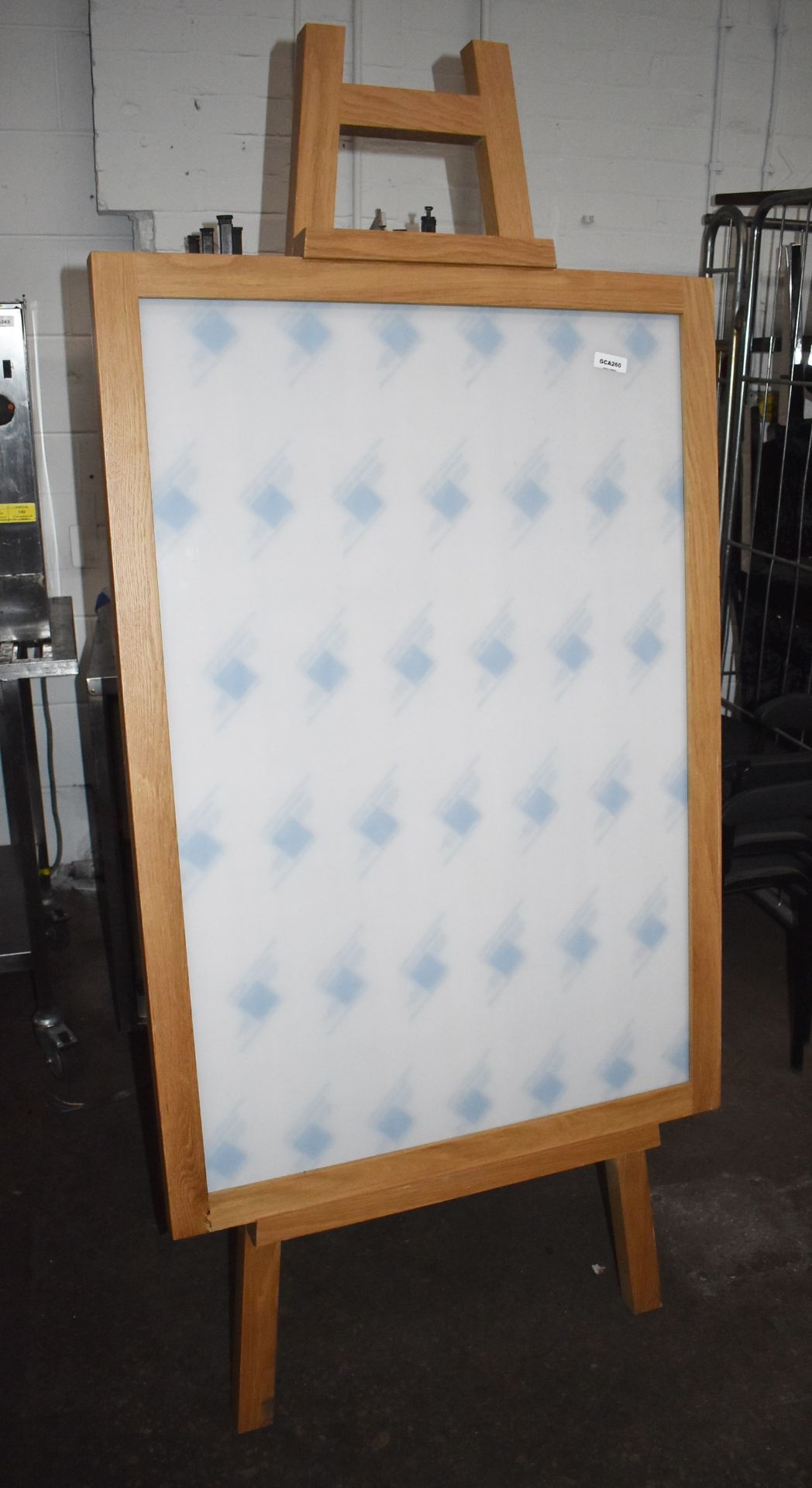 1 x Large Solid Oak A Board - New and Unused With Perspex Poster Cover - As Seen in UK Major - Image 6 of 11