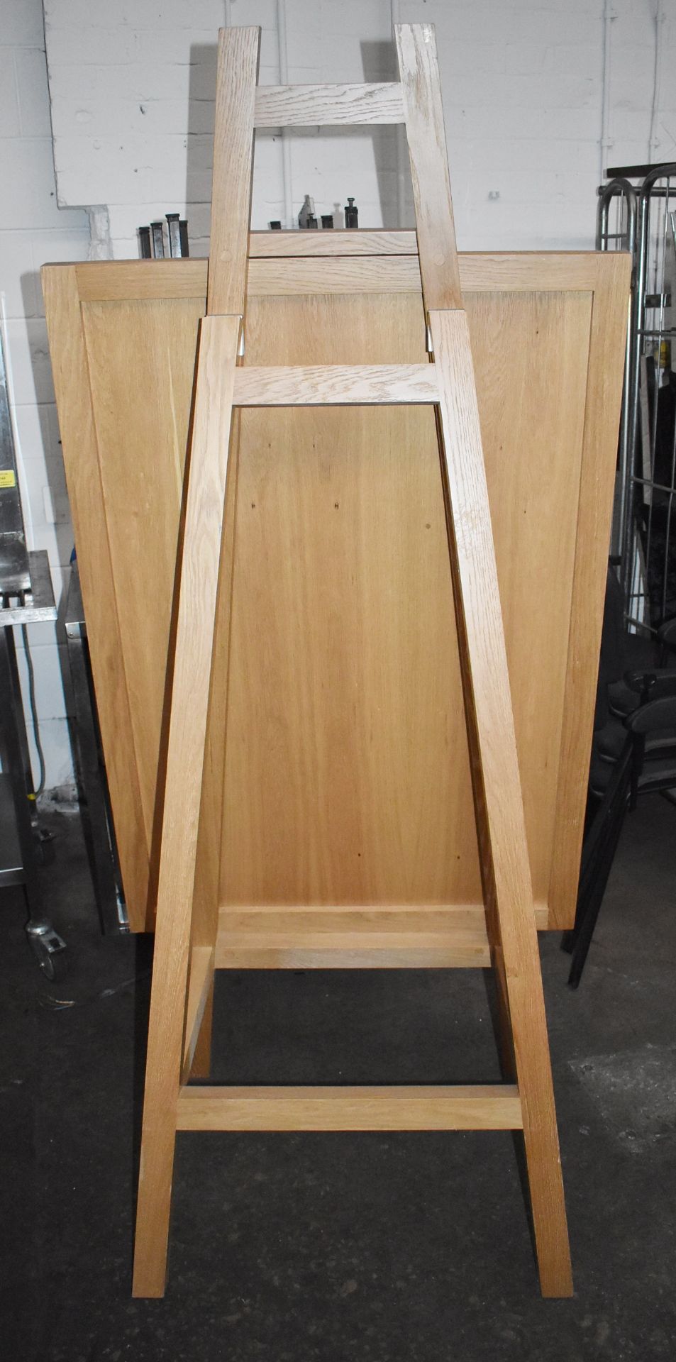 1 x Large Solid Oak A Board - New and Unused With Perspex Poster Cover - As Seen in UK Major - Image 9 of 11