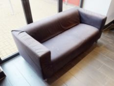 1 x Two Seater Sofa With Fabric Cover - Approx Length 180cms - CL701