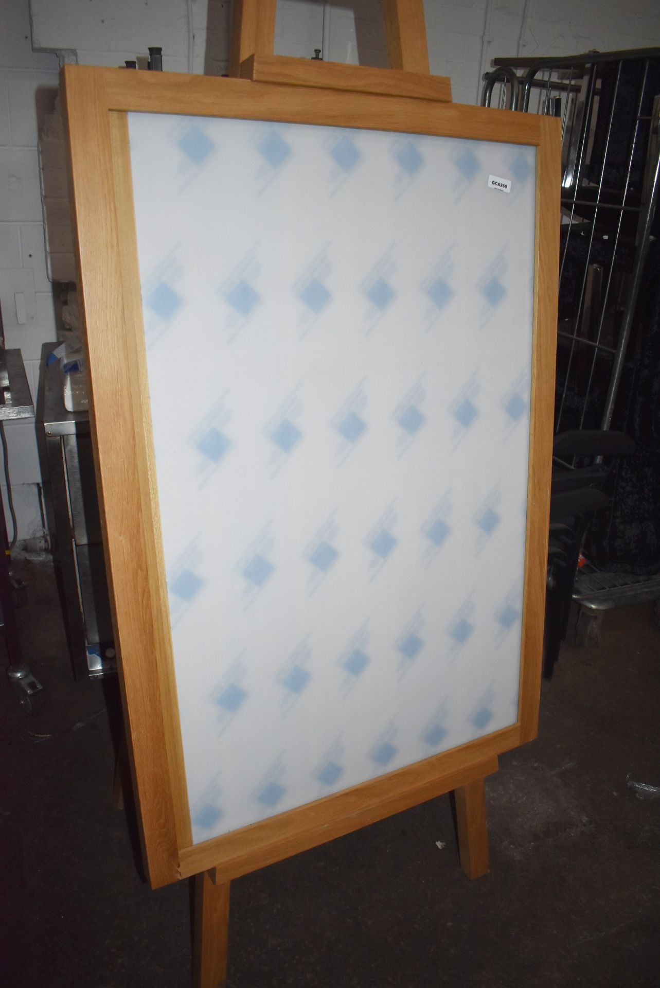 1 x Large Solid Oak A Board - New and Unused With Perspex Poster Cover - As Seen in UK Major - Image 5 of 11