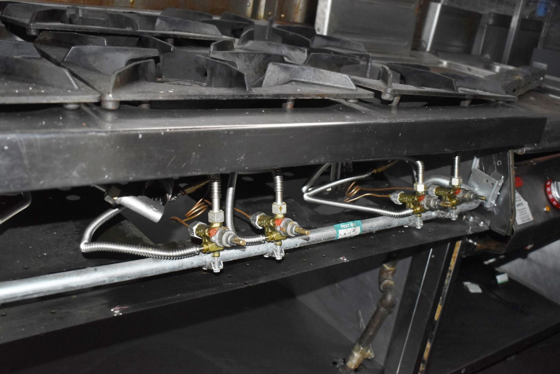 1 x Angelo Po 6 Burner Gas Range Cooker on a Modular Base Unit - Width 120cm - Recently Removed From - Image 10 of 14