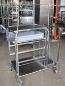 1 x Pickers Warehouse Trolley - Dimensions: H106 x W100 x D60 cms - Recently Removed From Major
