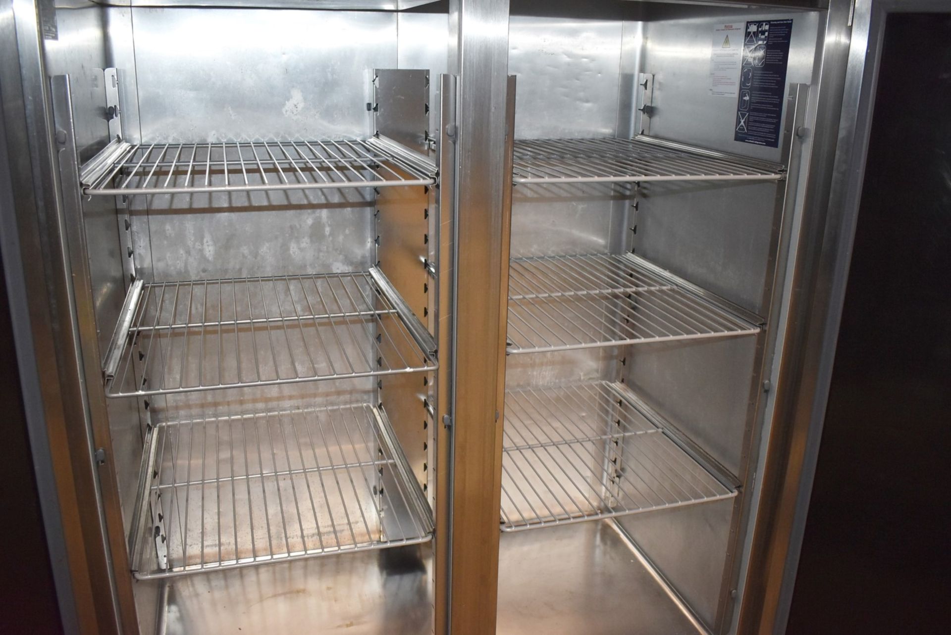 1 x Williams Upright Double Door Refrigerator With Stainless Steel Exterior - Model HS2SA - Recently - Image 16 of 20