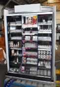 1 x Large Freestanding Make Up & Beauty Illuminated Retail Display Unit - Make it Happen Eye and