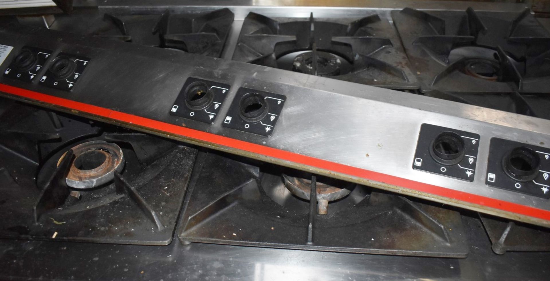 1 x Angelo Po 6 Burner Gas Range Cooker on a Modular Base Unit - Width 120cm - Recently Removed From - Image 3 of 14