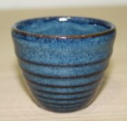 36 x Churchill 'Bit on the Side' Blue Ripple Dip Pots (114ml) - Recently Removed From An Well-