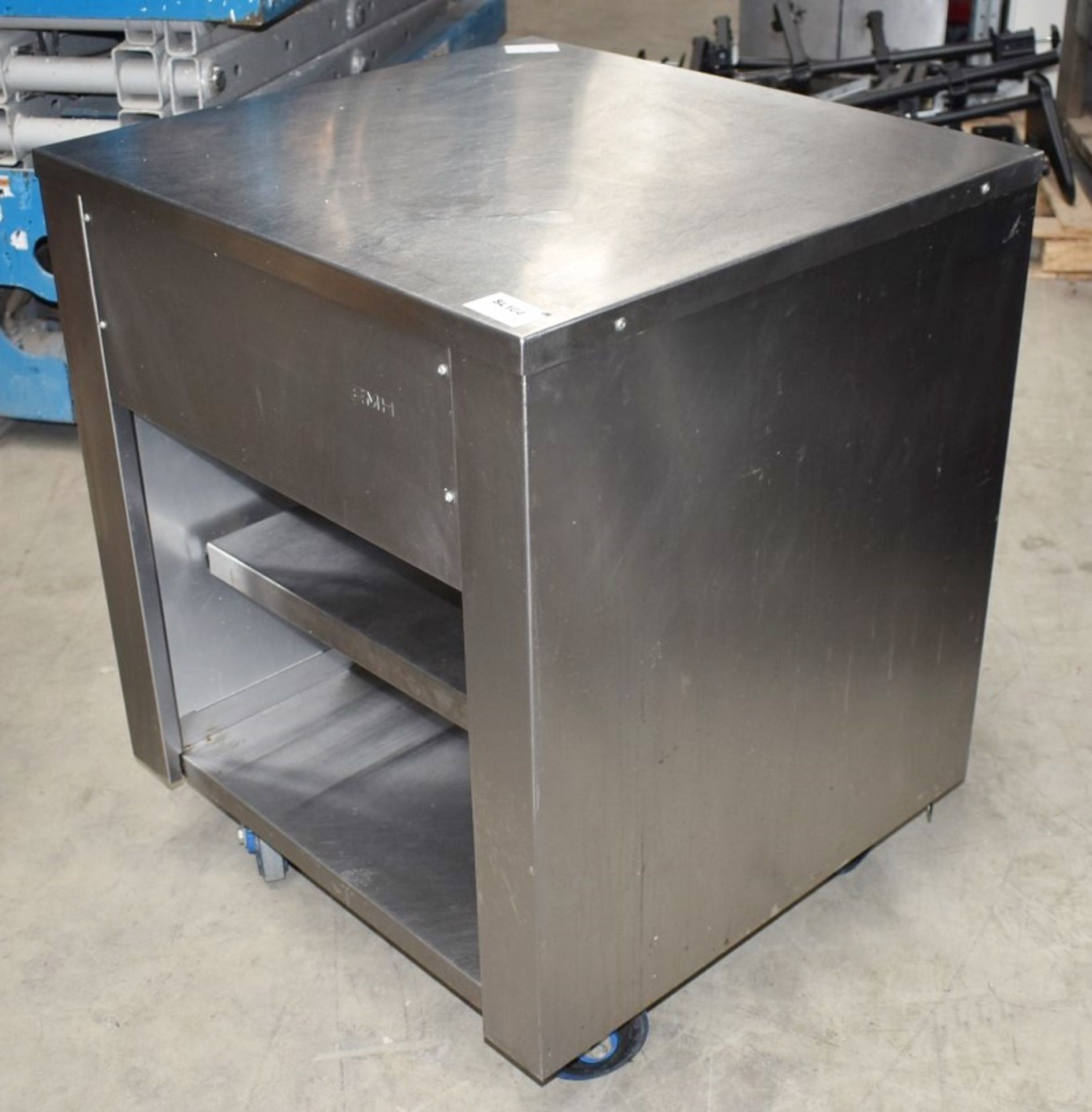 1 x Stainless Steel EMH Mobile Kitchen Unit Featuring Undershelves and Castor Wheels - Dimensions: - Image 2 of 7