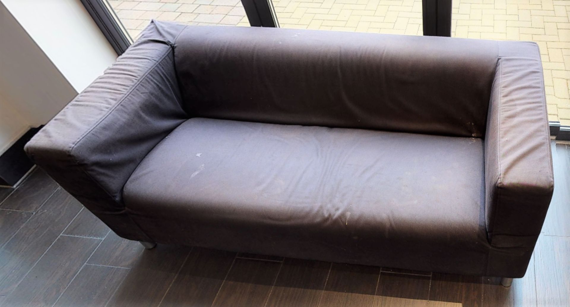 1 x Two Seater Sofa With Fabric Cover - Approx Length 180cms - CL701 - Image 2 of 4