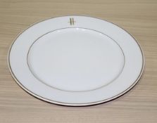 20 x PILLIVUYT Porcelain Small Dinner / Dessert Plates In White Featuring 'Famous Branding'