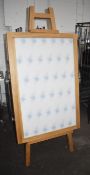 1 x Large Solid Oak A Board - New and Unused With Perspex Poster Cover - As Seen in UK Major