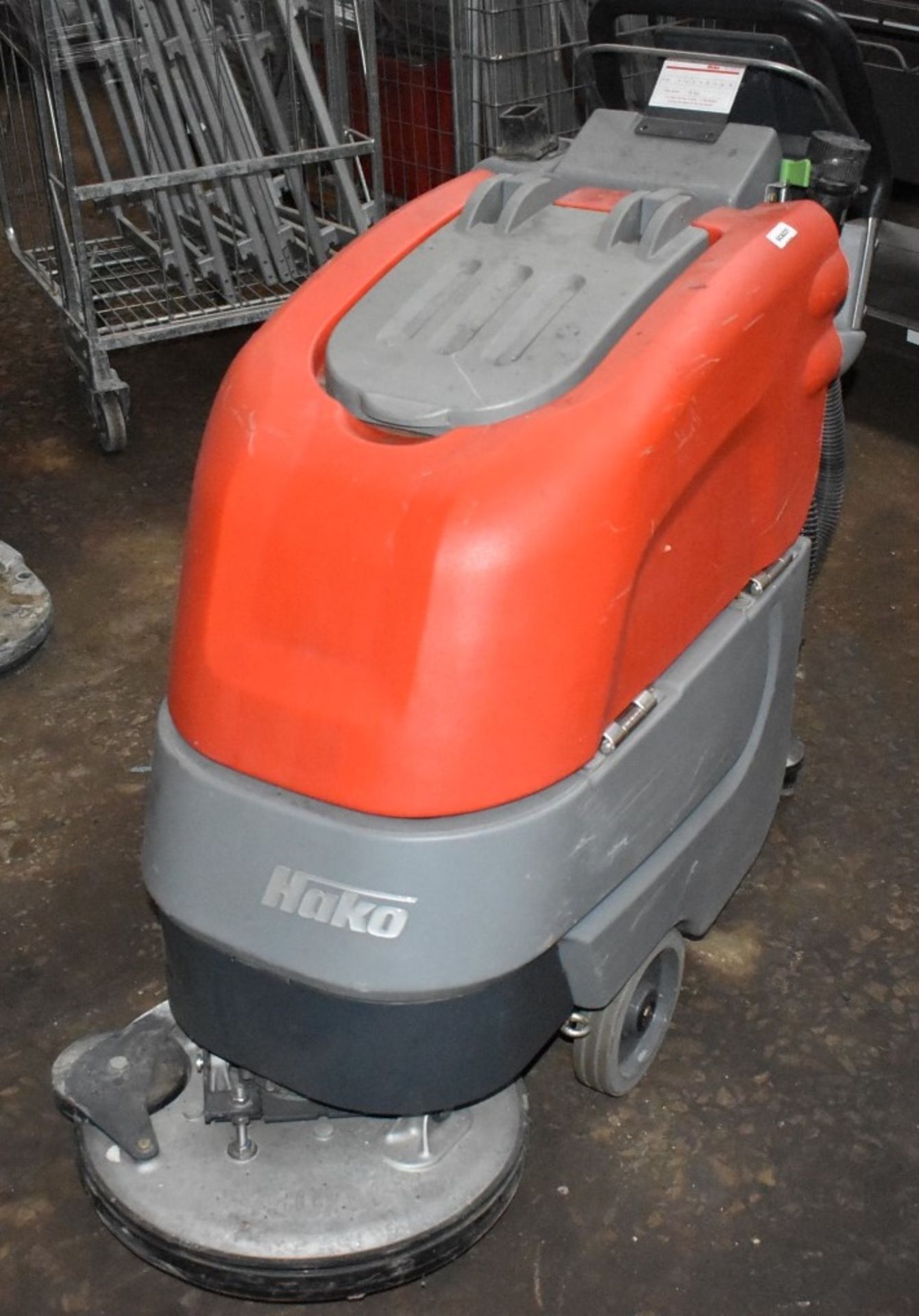 1 x Hako Scrubmaster B30 Commercial Floor Cleaner - Recently Removed From a Supermarket