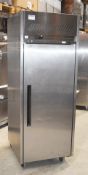 1 x Williams Upright Single Door Refrigerator With Stainless Steel Exterior - Model HJ1SA - Recently