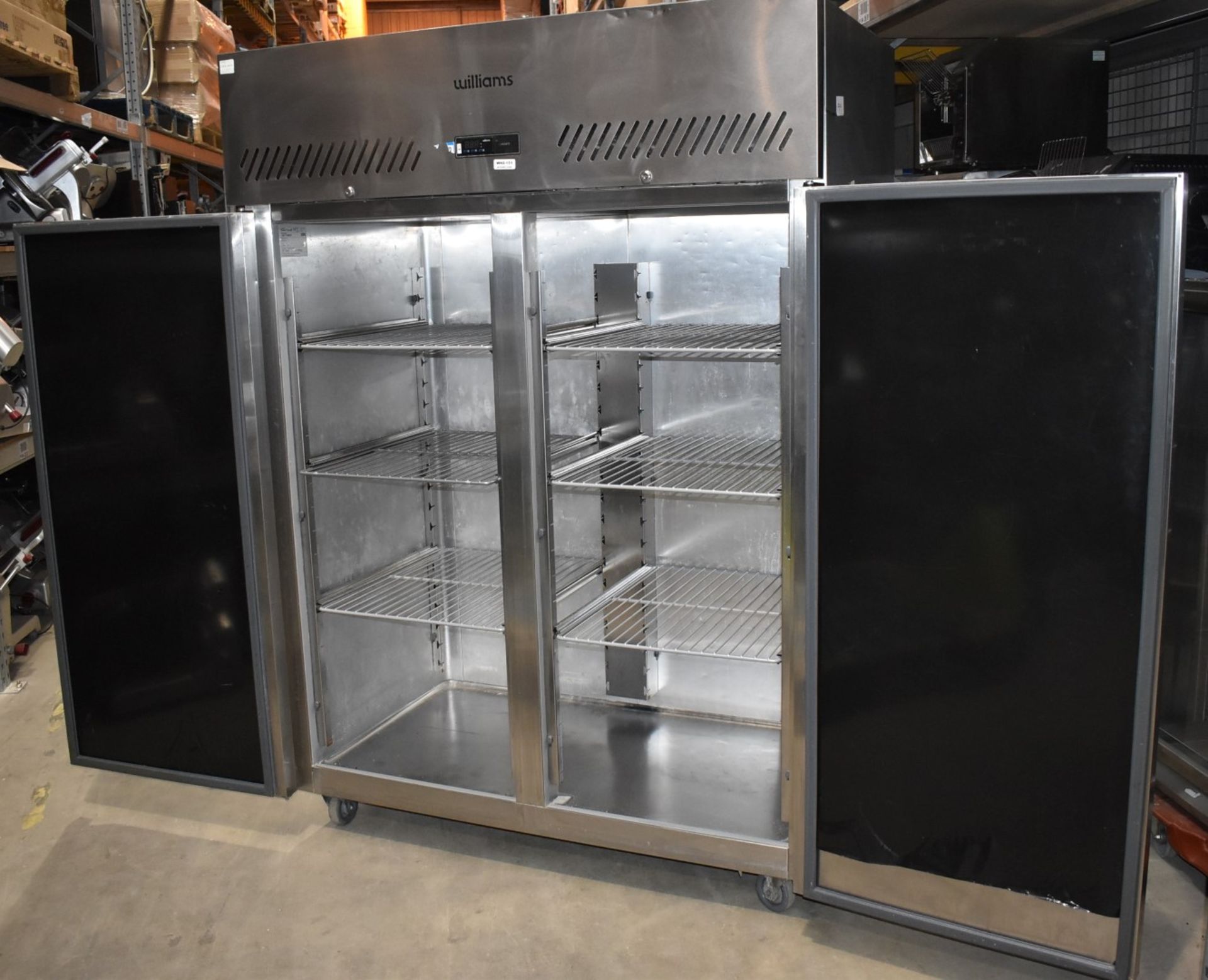 1 x Williams Upright Double Door Refrigerator With Stainless Steel Exterior - Model HS2SA - Recently - Image 3 of 20