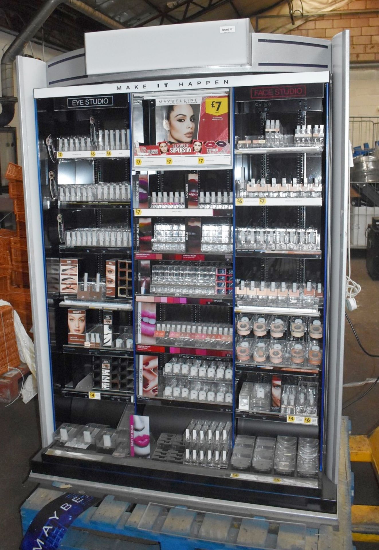 1 x Large Freestanding Make Up & Beauty Illuminated Retail Display Unit - Make it Happen Eye and - Image 3 of 16