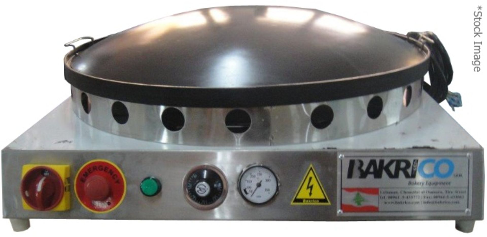 1 x BAKRICO Commercial Saj Flat Bread Maker Machine - Model: BPS - Dimensions: H20 x W75 x D80cm