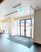 1 x Glass Entrance Foyer - Three Sections of Glass - Please See Details - CL701 - Location: Ashton