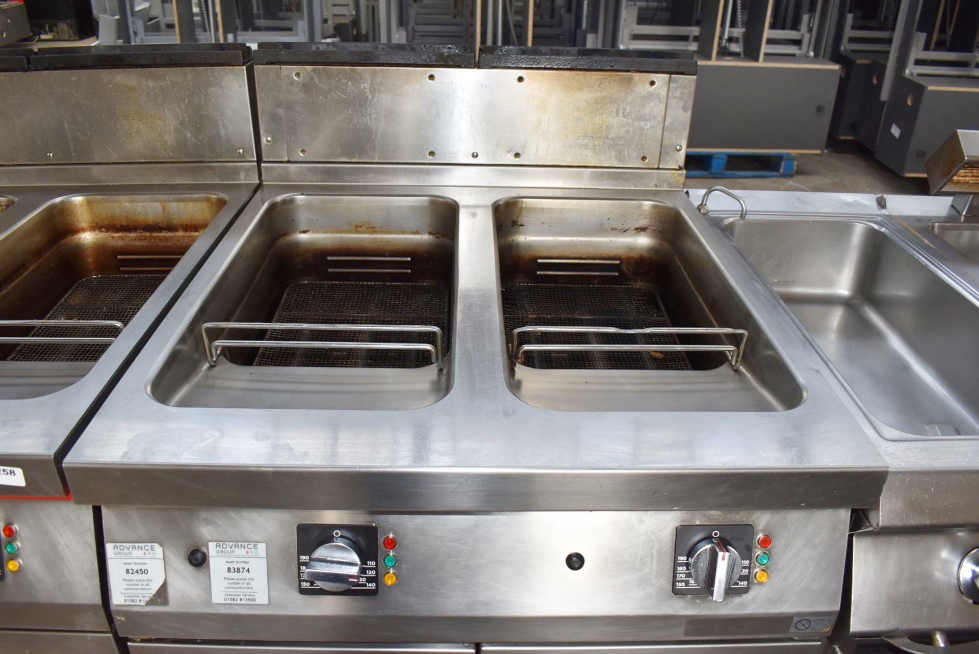 1 x Angelo Po Twin Tank Gas Fryer - Width 80cm - Recently Removed From a Restaurant Environment - - Image 4 of 10