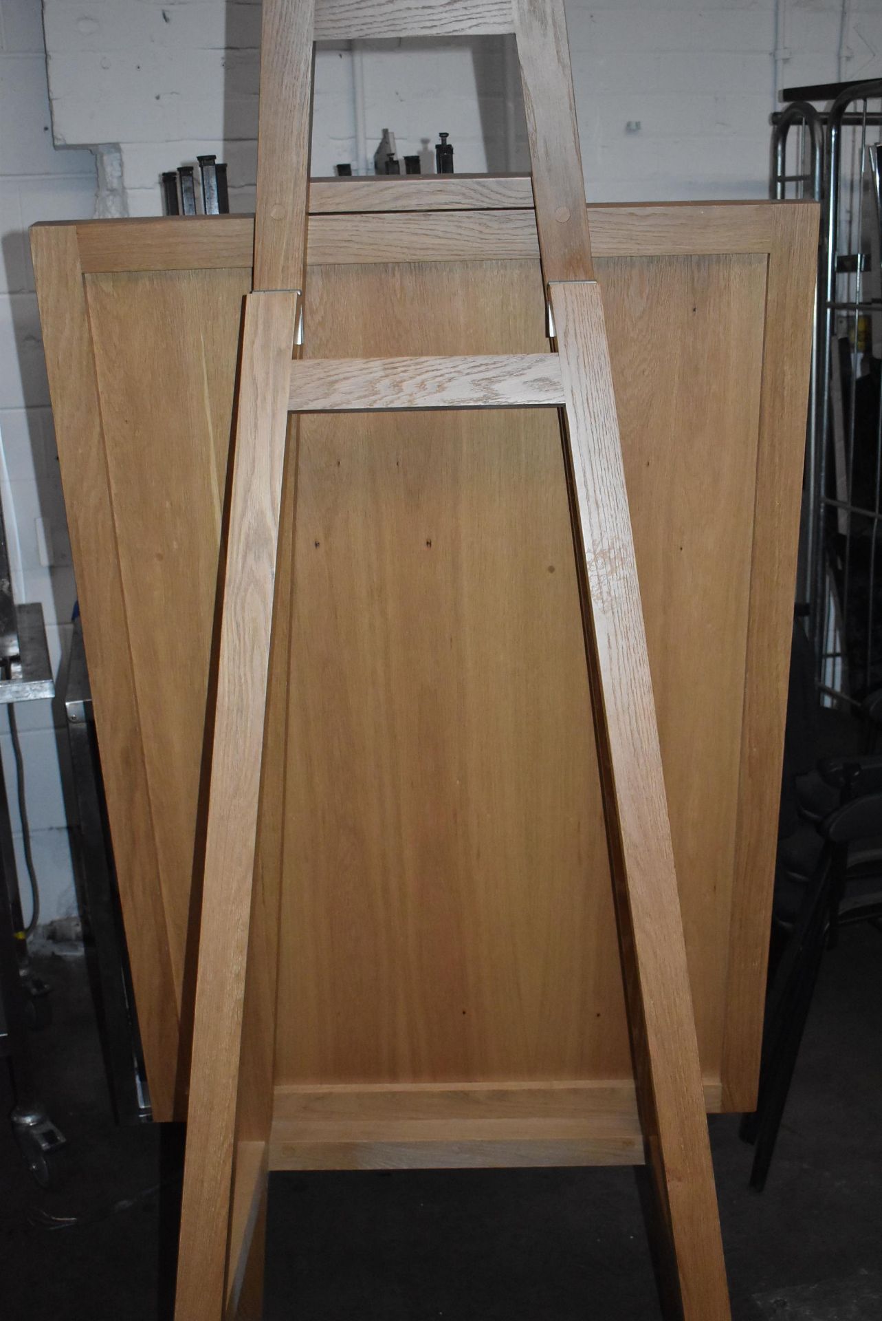 1 x Large Solid Oak A Board - New and Unused With Perspex Poster Cover - As Seen in UK Major - Image 10 of 11