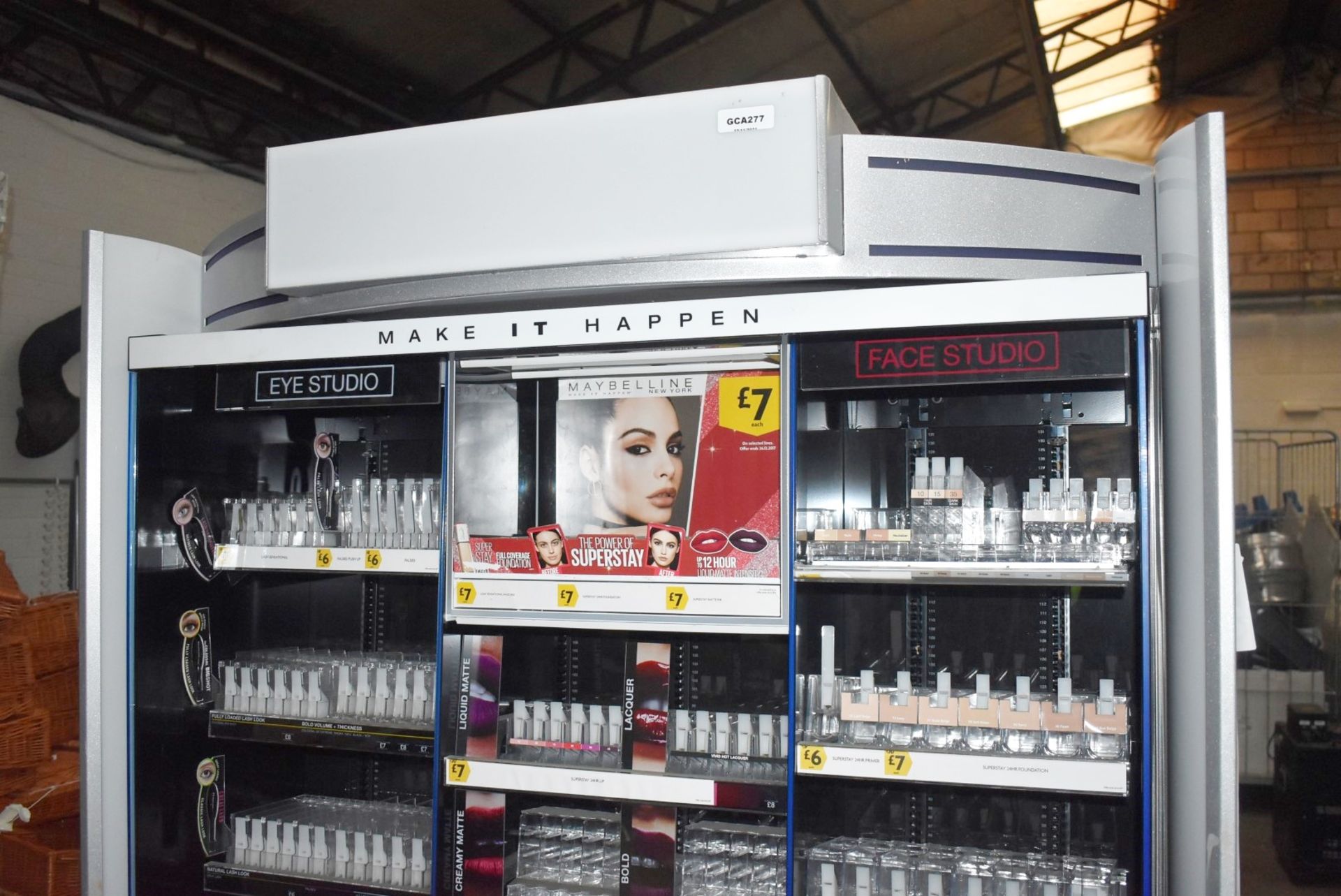 1 x Large Freestanding Make Up & Beauty Illuminated Retail Display Unit - Make it Happen Eye and - Image 9 of 16