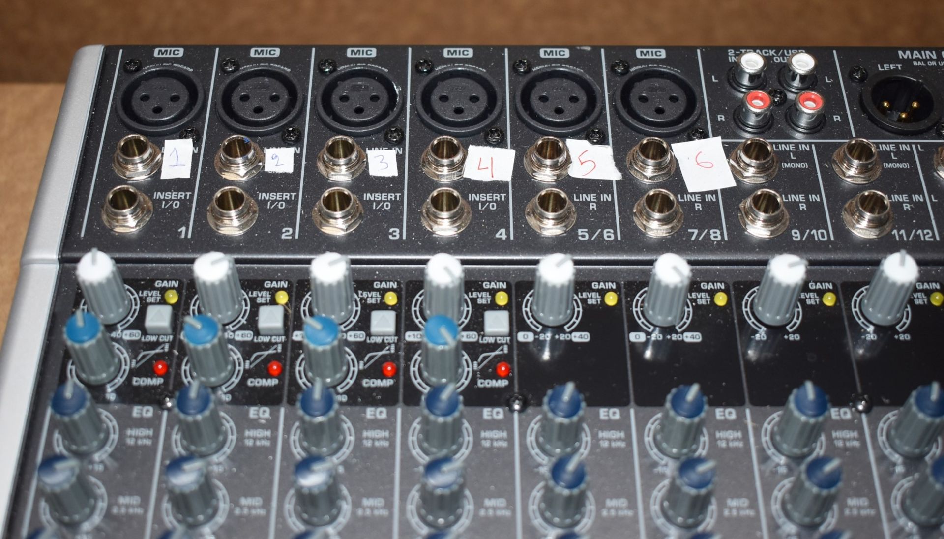 1 x Behringer Xenyx 12 Channel Analog Audio Mixer - Model X1222USB - Includes Power Cable - Ref: - Image 10 of 13