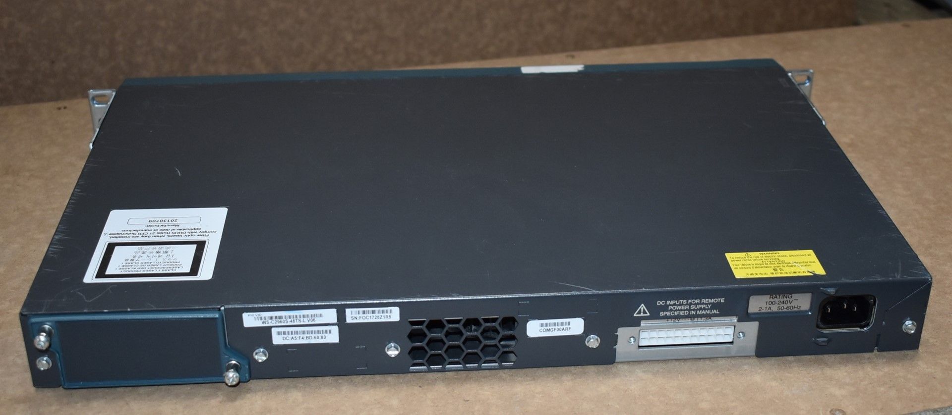 1 x Cisco Catalyst 2960S 48 Port Switch - Includes Power Cable - Ref: MPC114 CA - CL678 - - Image 5 of 6
