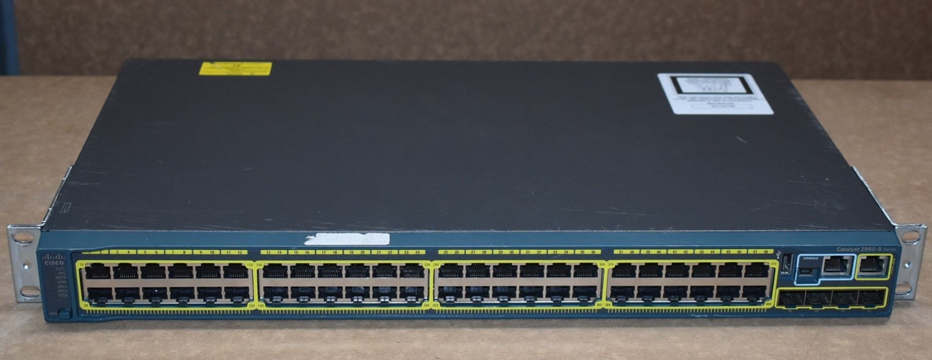 1 x Cisco Catalyst 2960S 48 Port Switch - Includes Power Cable - Ref: MPC114 CA - CL678 -