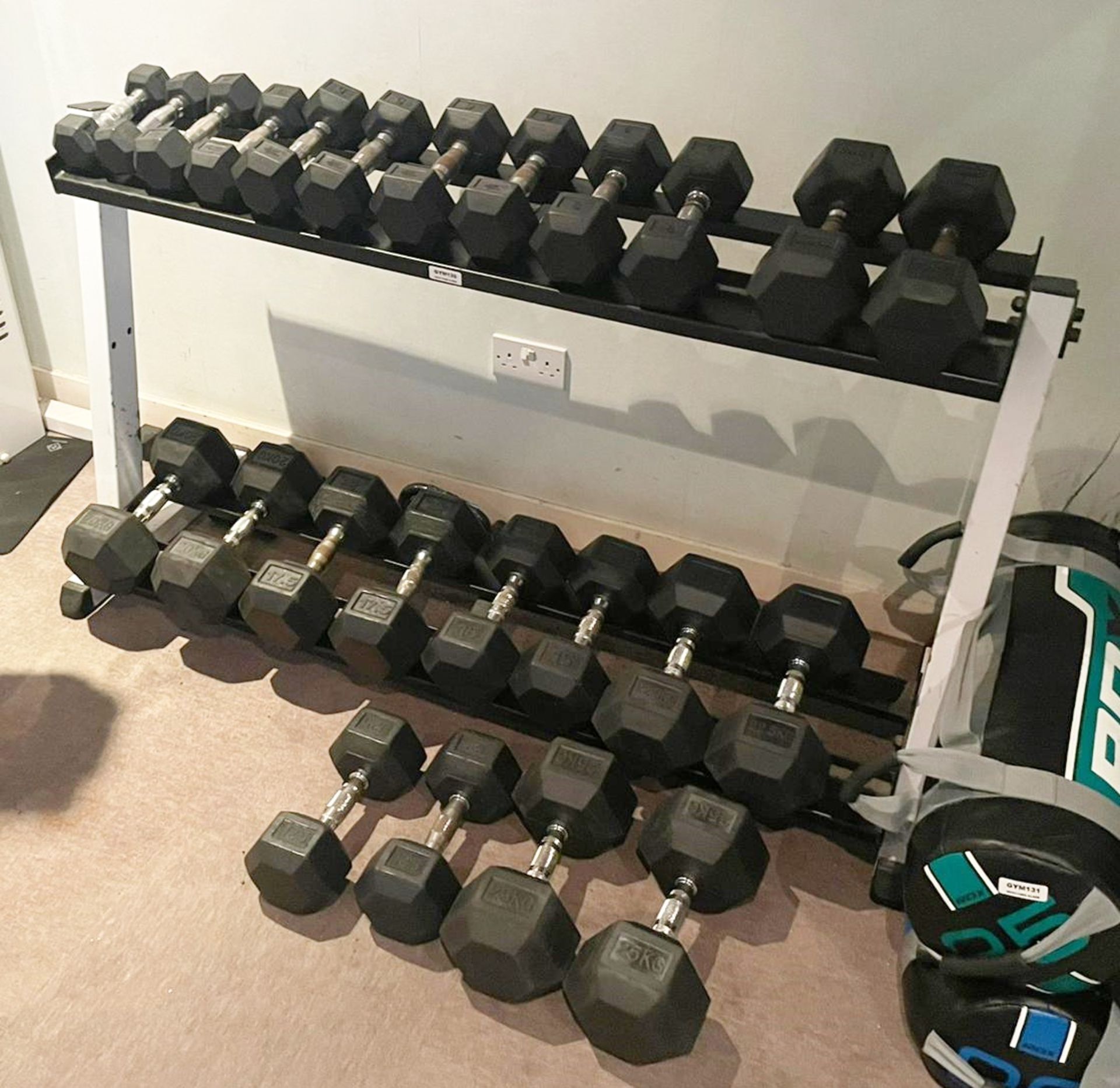 24 x Dumbbell Weight Set With Weight Rack - York and Pulse Brands Included - Commercial Fitness - Image 2 of 2