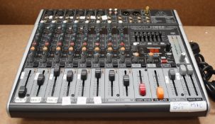 1 x Behringer Xenyx 12 Channel Analog Audio Mixer - Model X1222USB - Includes Power Cable - Ref: