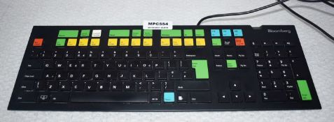 1 x Bloomberg STB100 Financial/Trading Keyboard with Fingerprint Scanner - Ref: MPC554 CG -