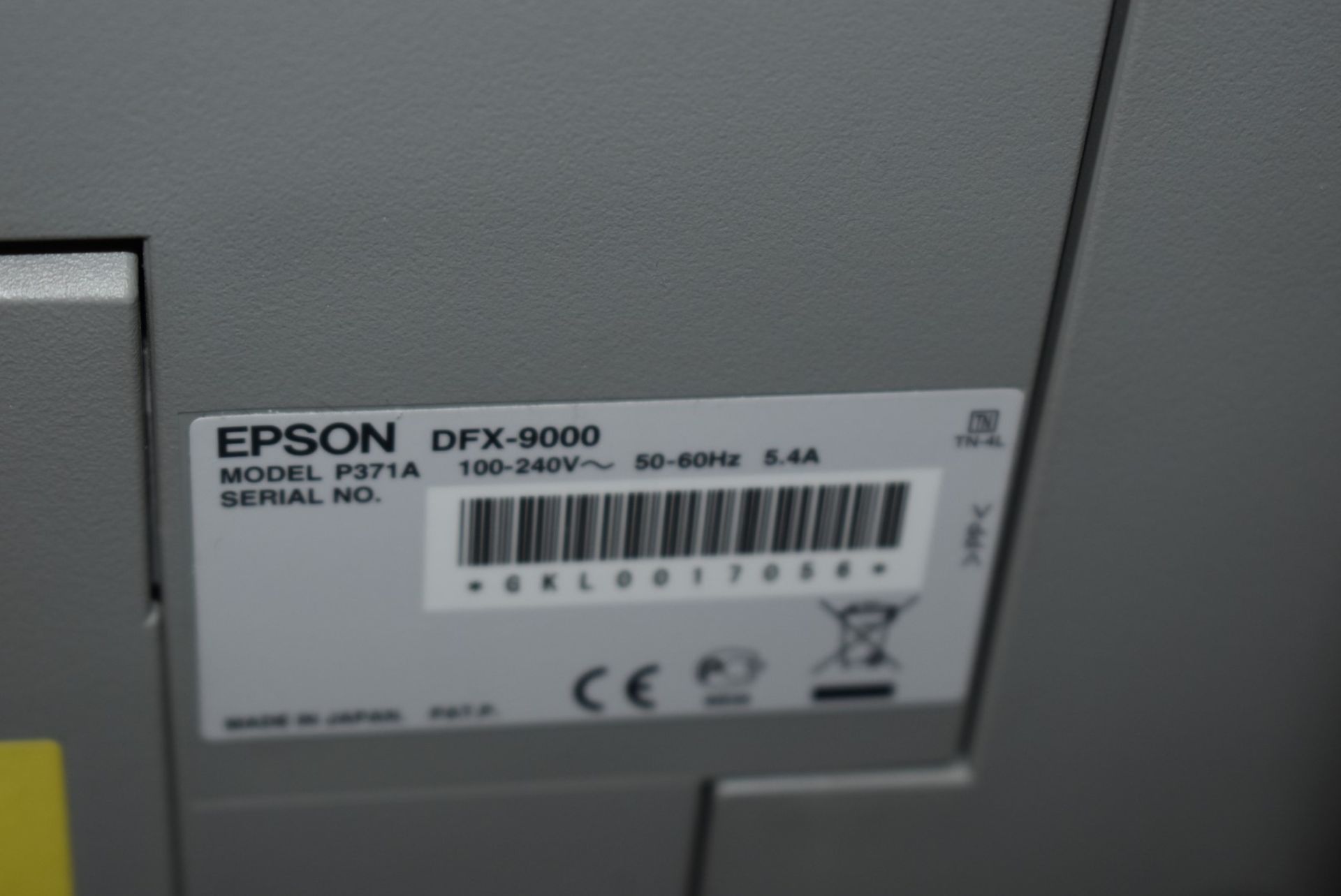 1 x Epson DFX-9000 A3 Mono Dot Matrix Printer - RRP £4,400 - Recently Removed From an Office - Image 6 of 6