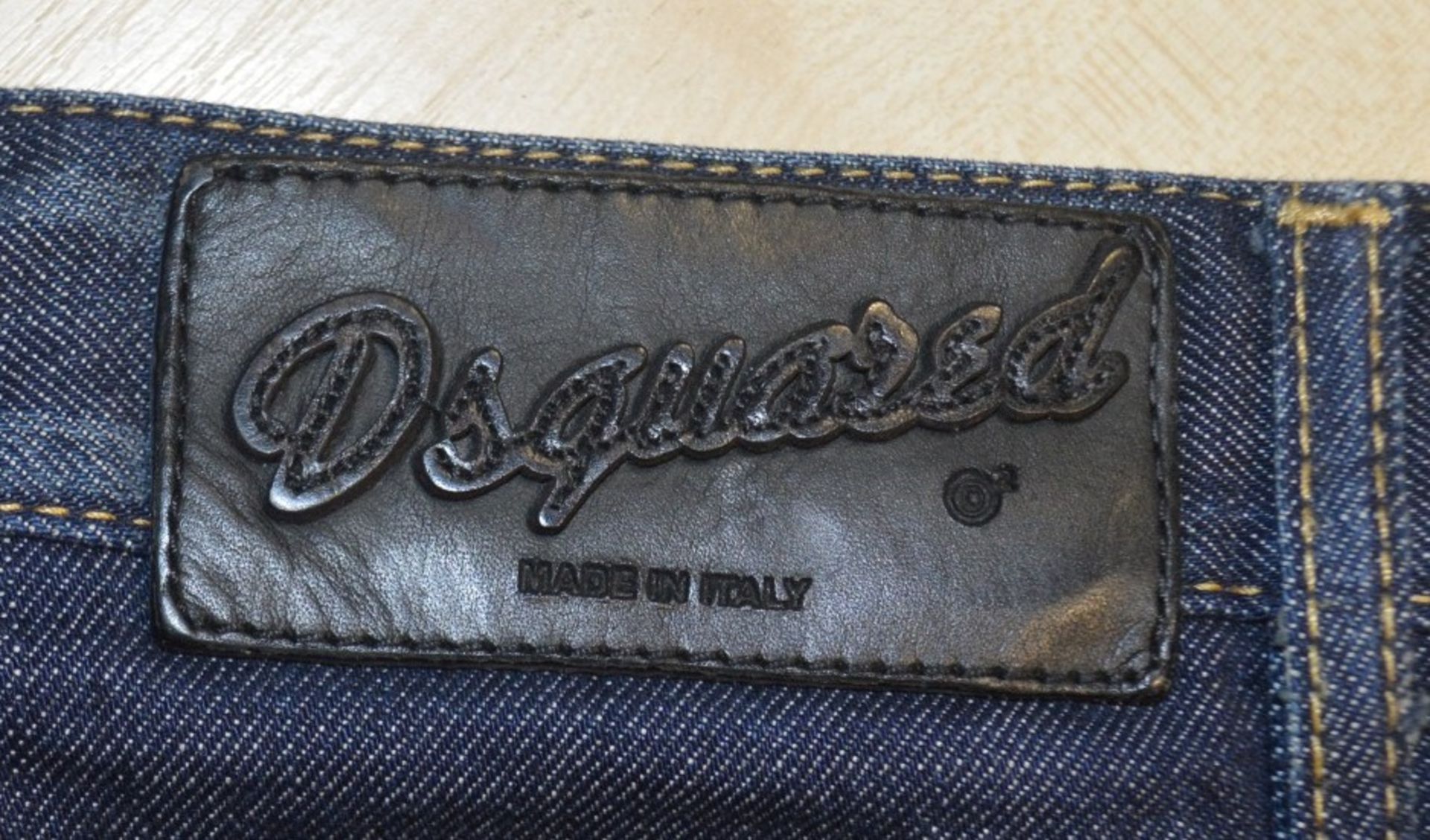 1 x Pair Of Men's Genuine Dsquared2 Jeans In Dark Blue - Size: 48 - Preowned In Very Good - Image 3 of 9