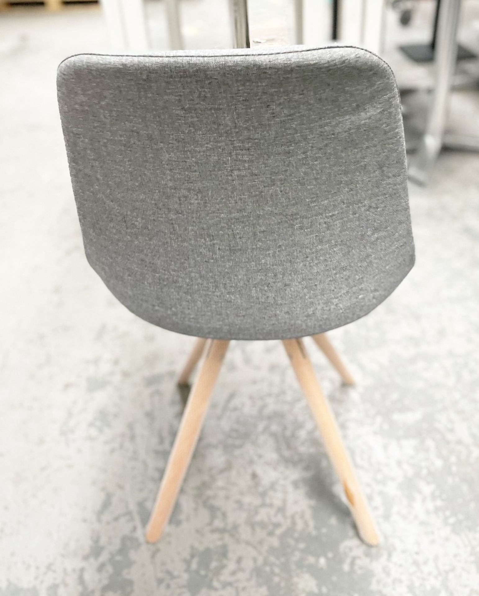 4 x Upholstered Turner Chair In Grey- Dimensions: 86(h) x 50(w) x 40(d) cm - Brand New Unboxed - Image 3 of 6