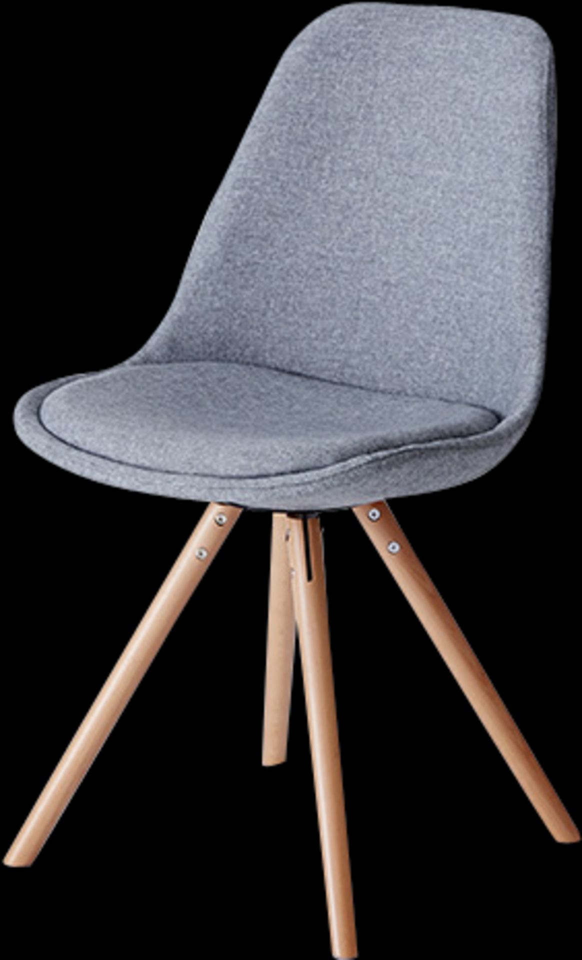 4 x Upholstered Turner Chair In Grey- Dimensions: 86(h) x 50(w) x 40(d) cm - Brand New Unboxed - Image 5 of 6