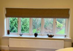 2 x Matching Bedroom Roman Blind's In A Neutral Textured Fabric - 2 Sizes - No VAT