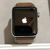 1 x Hermès Branded Apple Watch Series 2 With A Brown Leather Strap - No VAT on the Hammer -