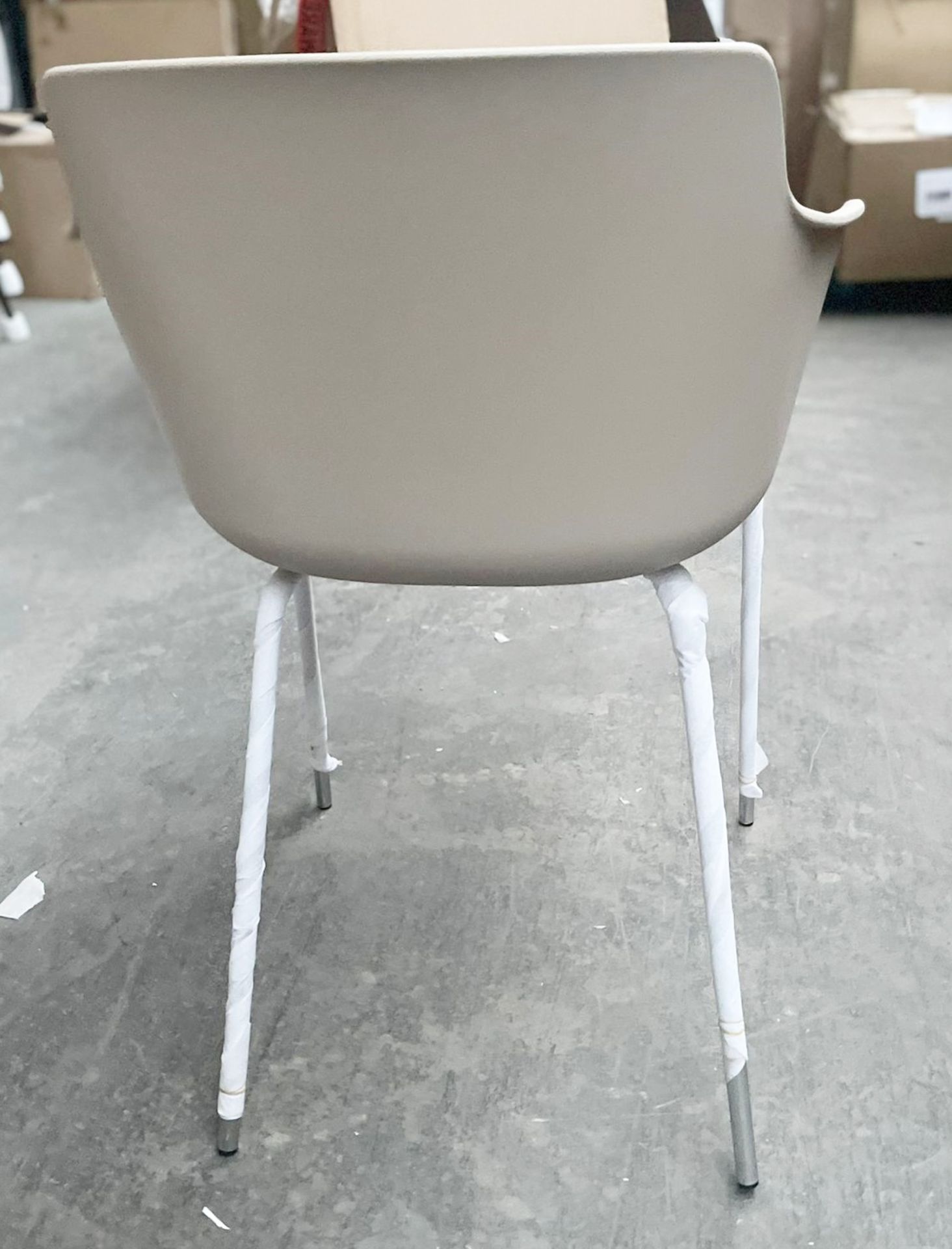 1 x Lullaby Ooland Light Brown Chair With Chrome Base - Dimensions: 57(h) x 52(w) x 52(d) cm - Brand - Image 3 of 5