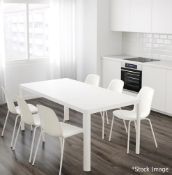 1 x Large IKEA Table In White - Dimensions: H74 x W180 x D90cm - Ex-Showroom Piece - Ref: HAR283 GIT
