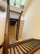 1 x Elegant Twist Spindle Staircase Bannister  - To Be Removed From An Exclusive Property