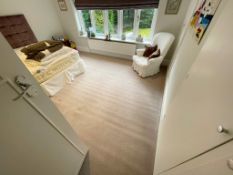 1 x Bedroom Carpet In A Neutral Tone With A Very Pale Purple Tint - No VAT