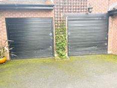 A Pair Of 2.5-Metre Wide Overhead Garage Doors With BFT Automation system - To Be Removed From An