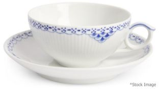 1 x ROYAL COPENHAGEN Princess Teacup and Saucer - Capacity: 200ml - Unused Boxed Stock - Ref: