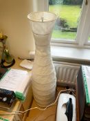 1 x Stylish 1.2-Metre Tall Rice Paper Lamp *No Reserve* To Be Removed From An Exclusive Property