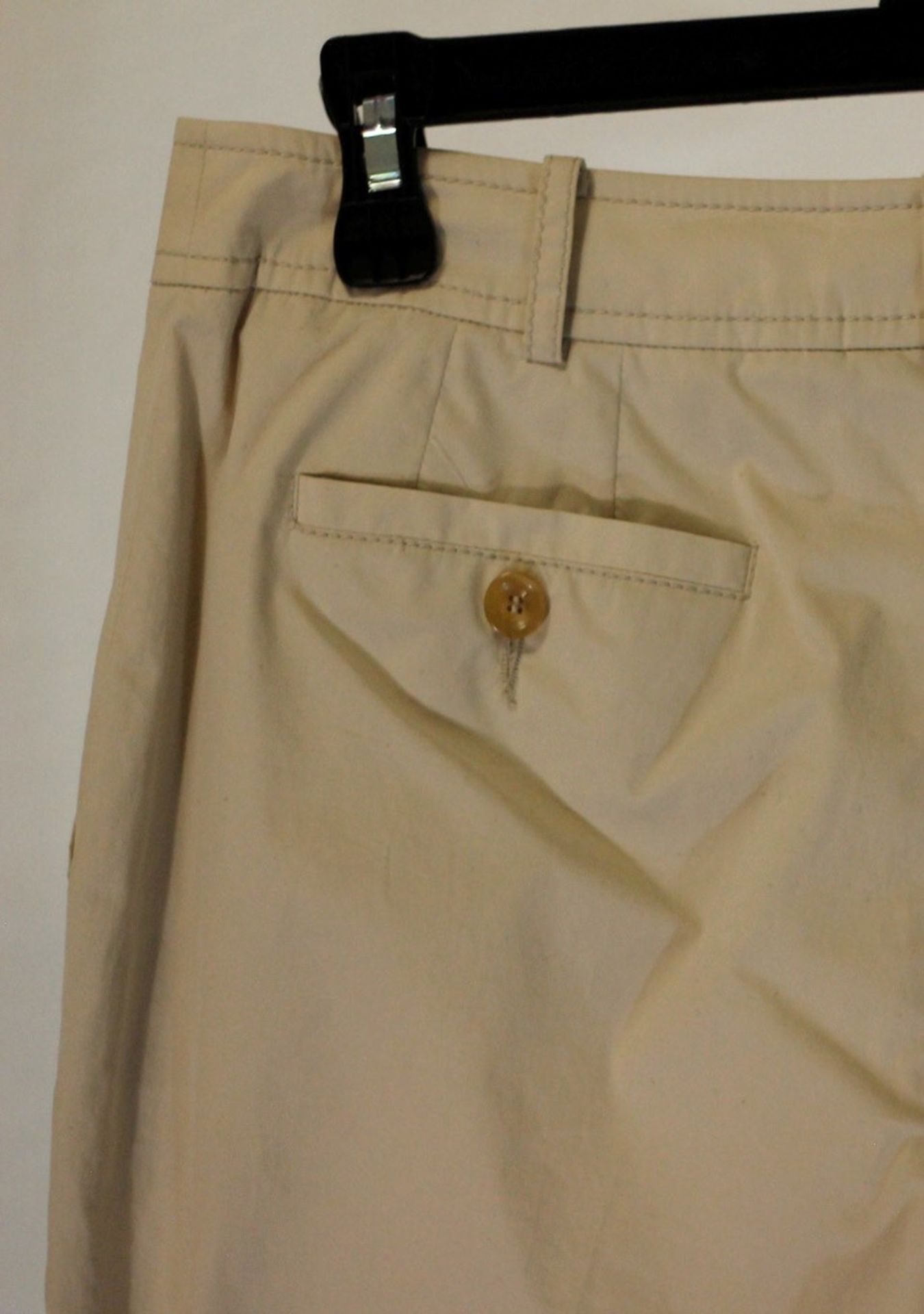 1 x Agnona Beige Trousers - Size: 14 - Material: 97% Cotton, 3% Elastane. Lining 100% Cupro - From a - Image 3 of 8