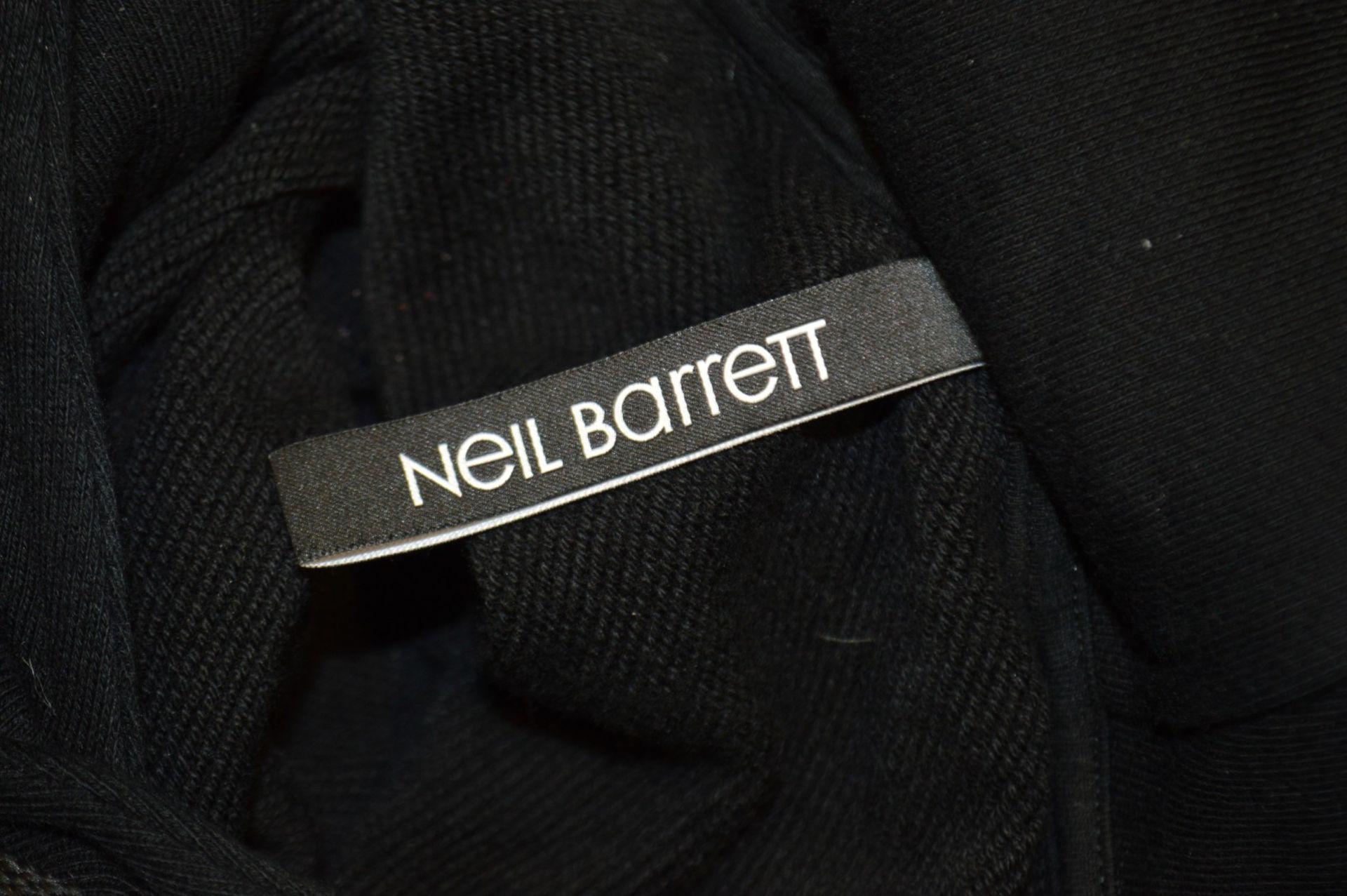 1 x Men's Genuine Neil Barrett LIGHTNING BOLT Hoodie In Black - Size: Slim Fit Medium - RRP £595.00 - Image 4 of 8