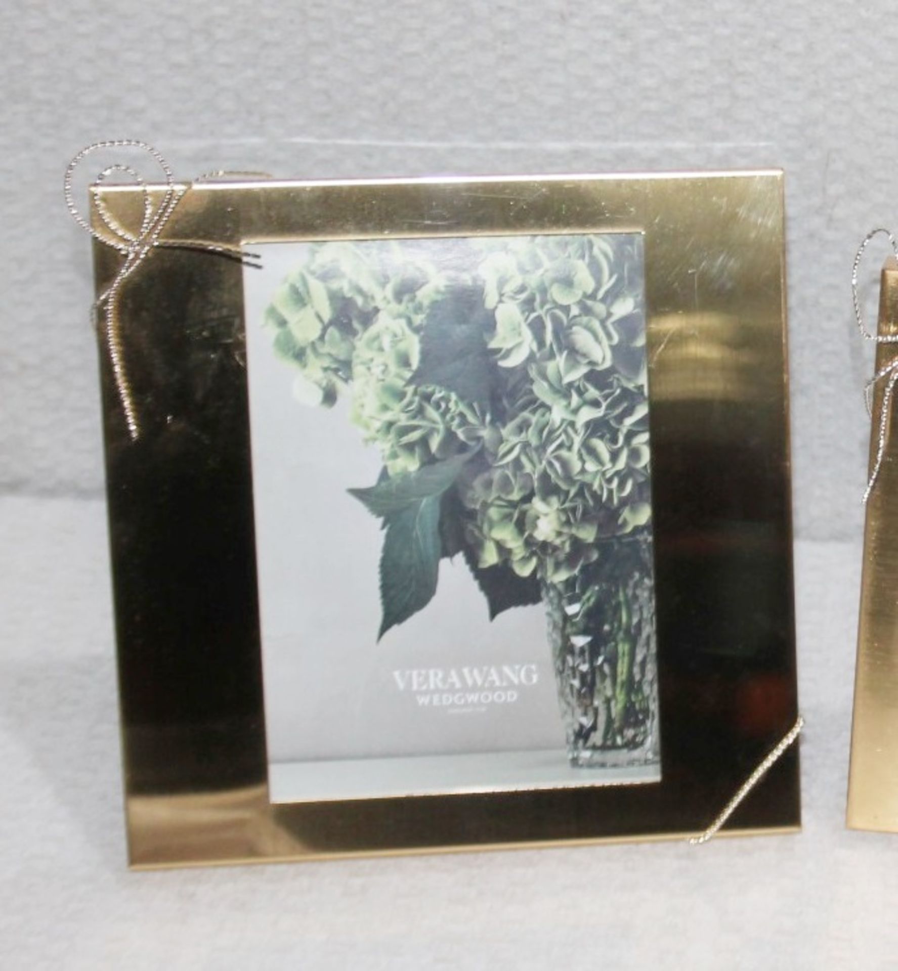 2 x VERA WANG / WEDGWOOD 'Love Knots' Gold Photo Frames - 2 Sizes Included - Total Original Price £ - Image 6 of 6