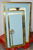 1 x Illuminated Bank Vault Safe-style Mirrored Retail Shop Display Box In Tiffany Blue - Dimensions: