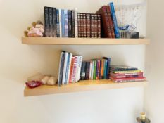 2 x Wooden Pine Effect Floating Shelves *No Reserve* To Be Removed From An Exclusive Property