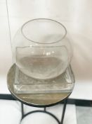 2 x Glass Ornamnet Bowls - Ref: AUR159  - CL652 - Location: Altrincham WA14 Dimensions: 27(H) x 30(