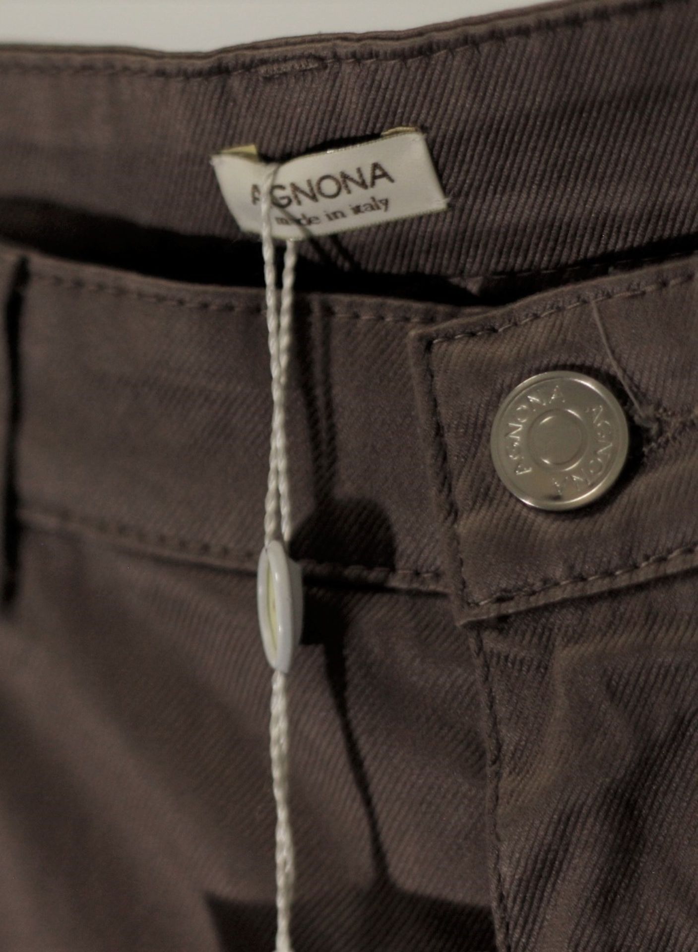 1 x Agnona Brown Jeans - Size: 16 - Material: 97% Cotton, 2% Elastane. Lining 100% Cotton - From a - Image 4 of 7