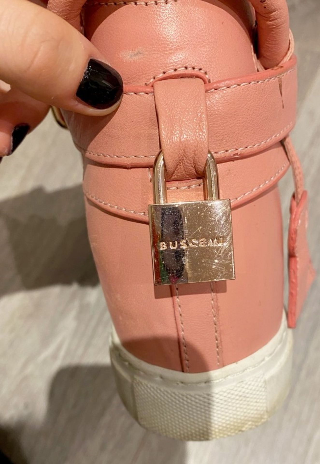 1 x Pair Of Genuine Buscemi Sneakers In Pink - Size: 36 - Preowned in Worn Condition - Ref: LOT22 - - Image 2 of 5